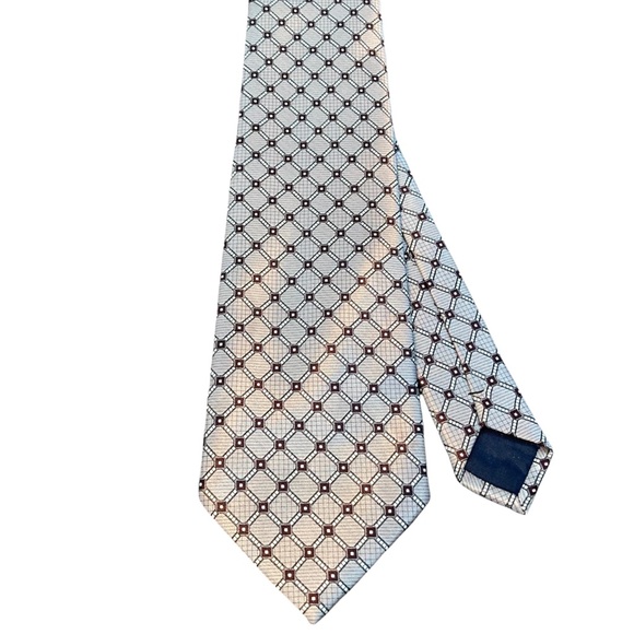 ROBERT ALLAN•SILVER & BLACK MEN’S HANDSOME TIE• - Picture 4 of 5